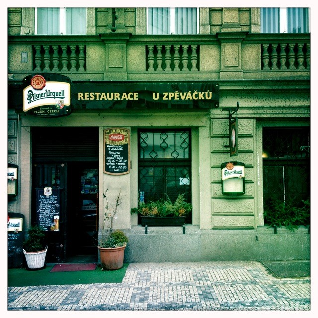 Praha, restaurace U Zpěváčků