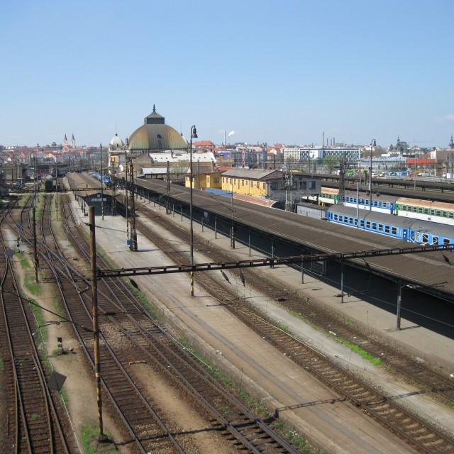 Plzeň, the Central Railway Station