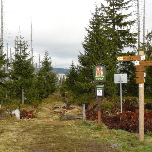 The Modrý sloup border crossing