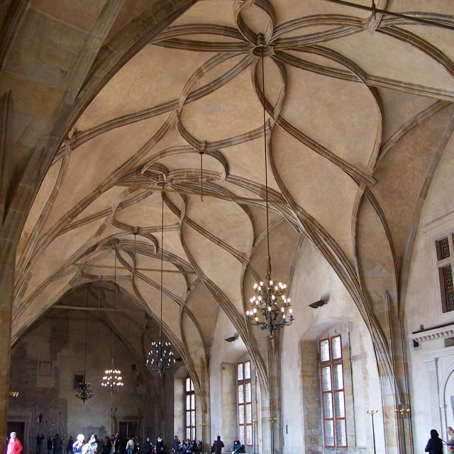 Prague, the Vladislav Hall of the Prague Castle